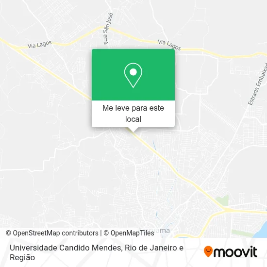Universidade Candido Mendes mapa