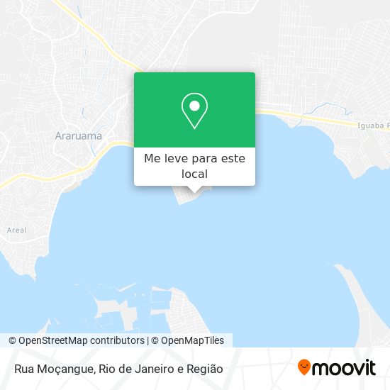 Rua Moçangue mapa