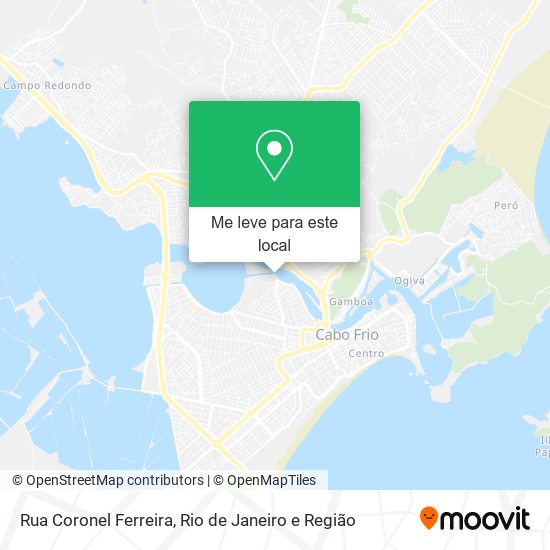 Rua Coronel Ferreira mapa