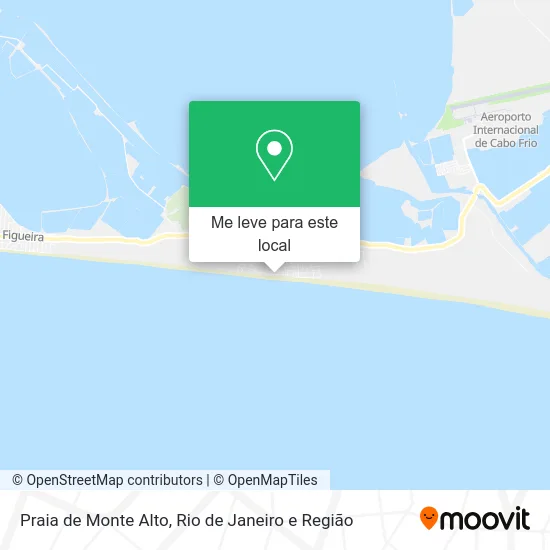 Praia de Monte Alto mapa