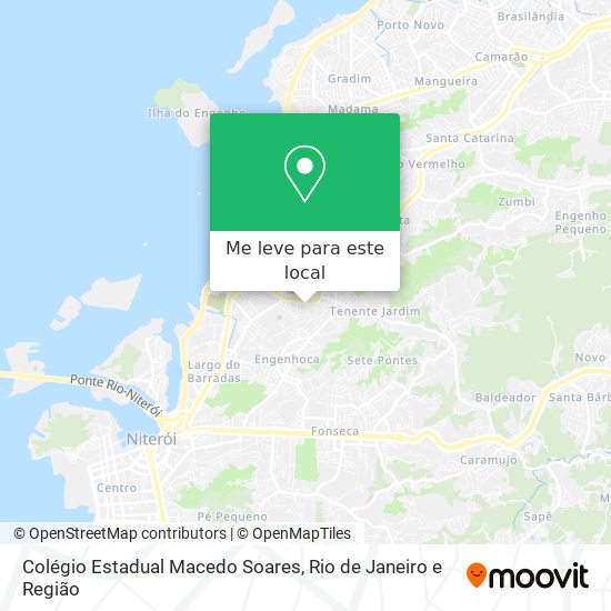 Colégio Estadual Macedo Soares mapa