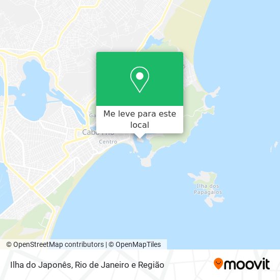 Ilha do Japonês mapa
