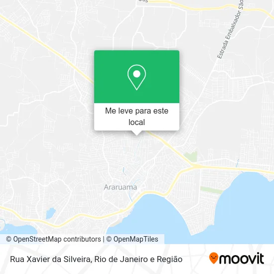Rua Xavier da Silveira mapa