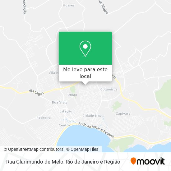 Rua Clarimundo de Melo mapa