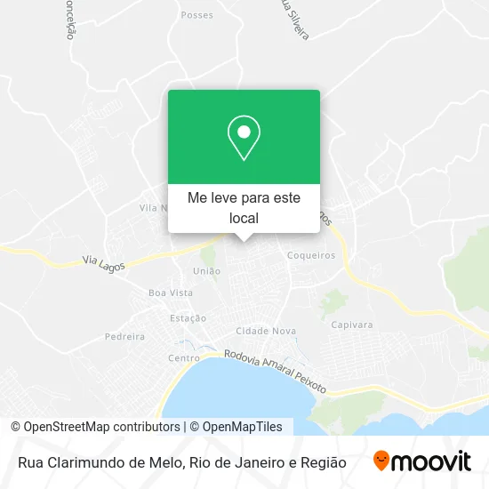 Rua Clarimundo de Melo mapa