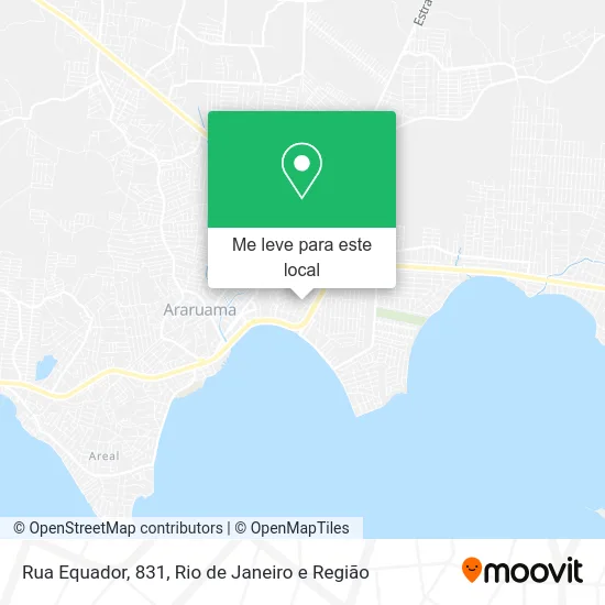 Rua Equador, 831 mapa