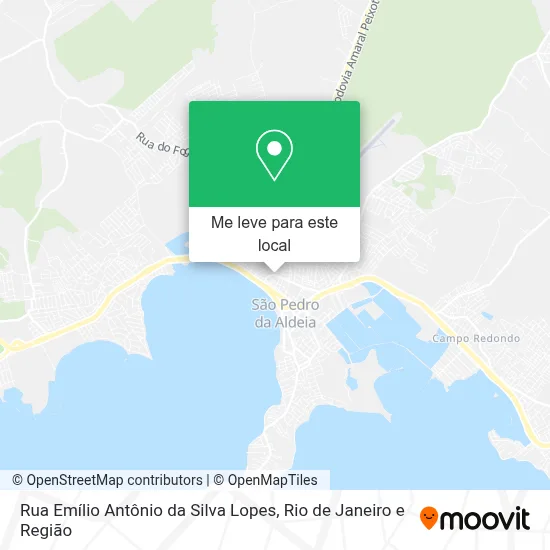 Rua Emílio Antônio da Silva Lopes mapa