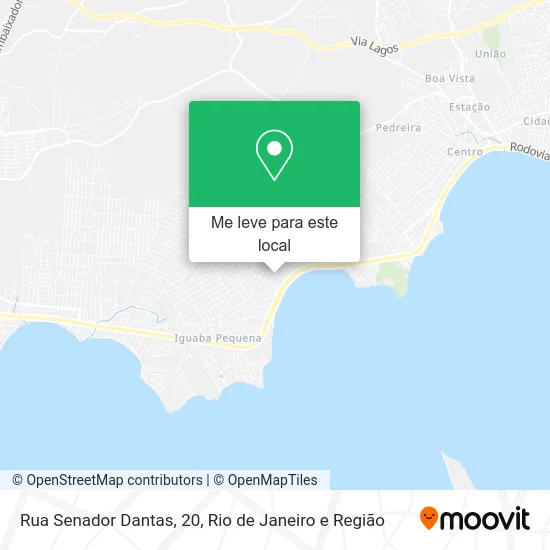 Rua Senador Dantas, 20 mapa