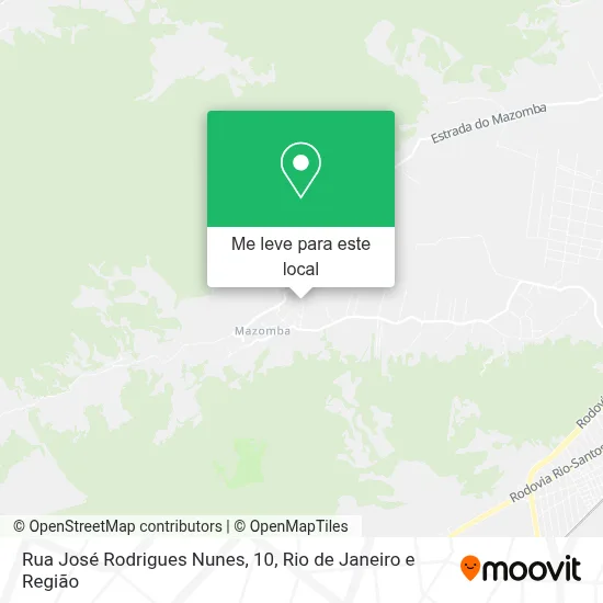 Rua José Rodrigues Nunes, 10 mapa