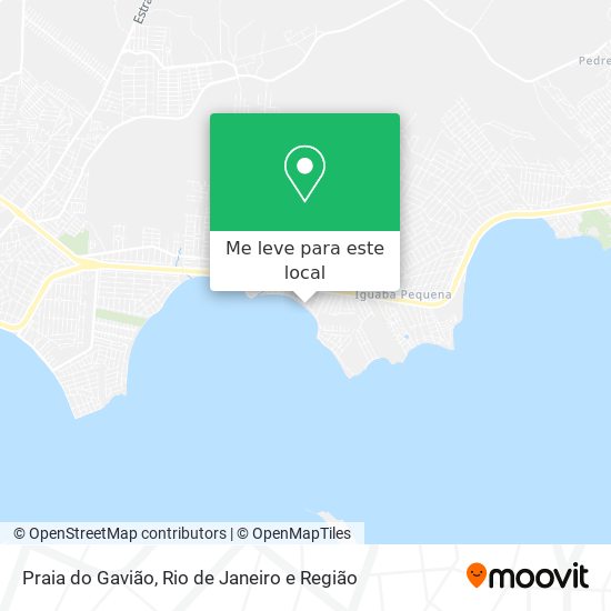 Praia do Gavião mapa