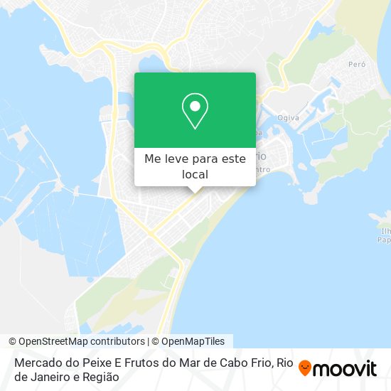 Mercado do Peixe E Frutos do Mar de Cabo Frio mapa