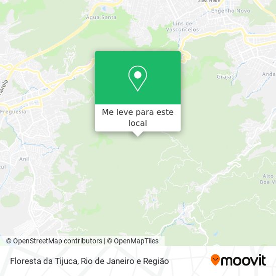 Floresta da Tijuca mapa