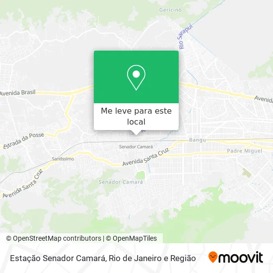 Estação Senador Camará mapa