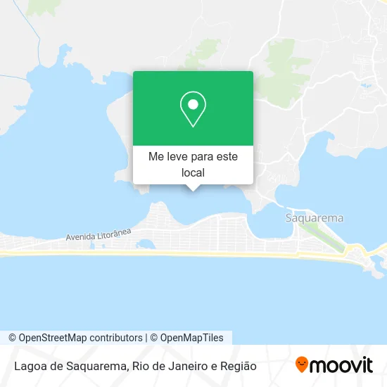 Lagoa de Saquarema mapa