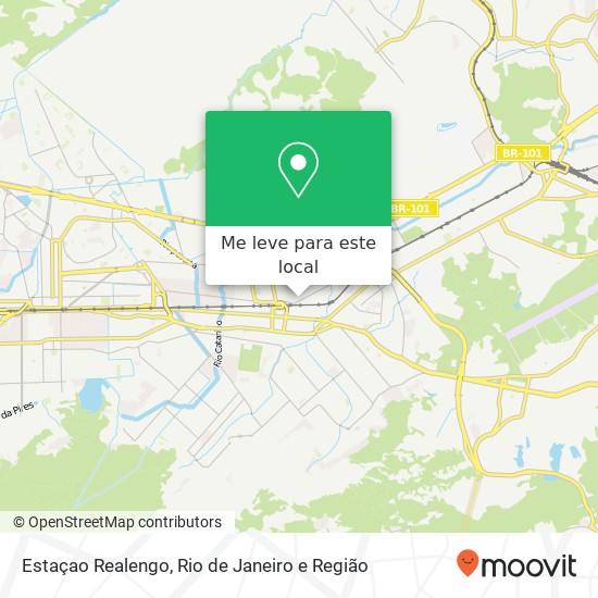 Estaçao Realengo mapa