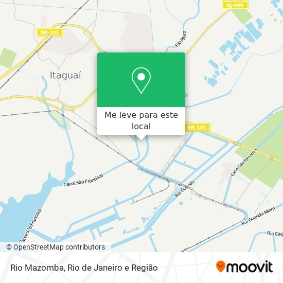 Rio Mazomba mapa