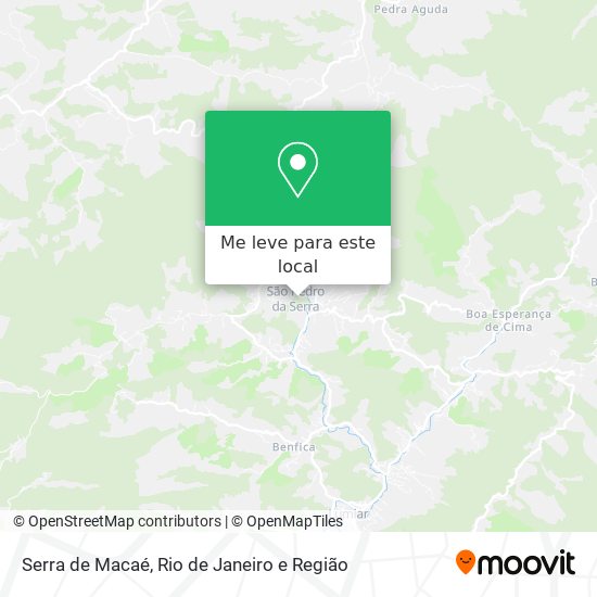 Serra de Macaé mapa