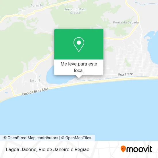 Lagoa Jaconé mapa