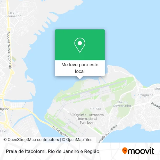 Praia de Itacolomi mapa