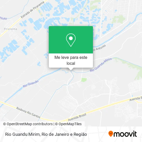 Rio Guandu Mirim mapa
