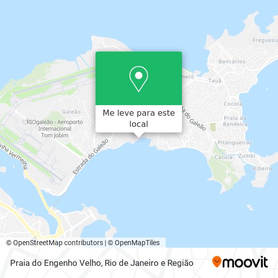 Praia do Engenho Velho mapa