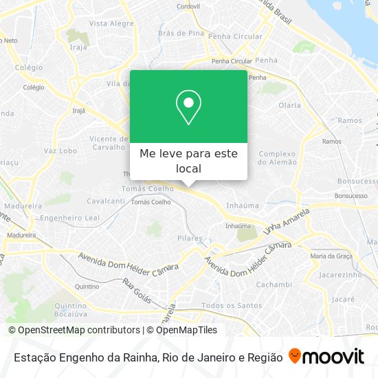 Estação Engenho da Rainha mapa