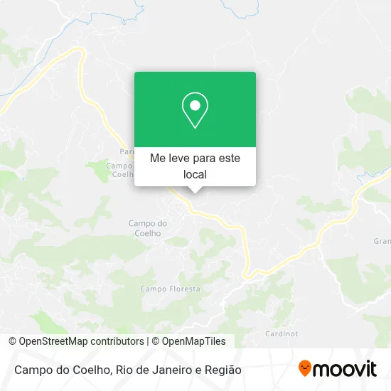 Campo do Coelho mapa