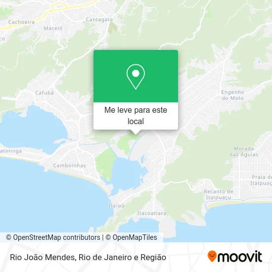 Rio João Mendes mapa