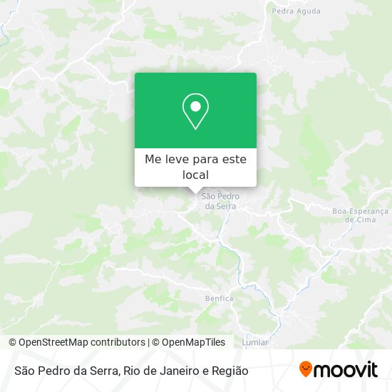 São Pedro da Serra mapa