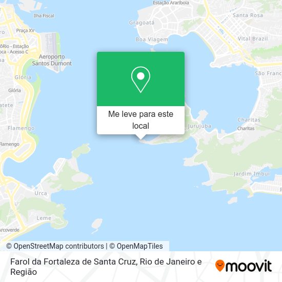 Farol da Fortaleza de Santa Cruz mapa