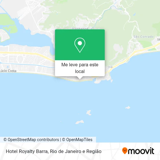 Hotel Royalty Barra mapa