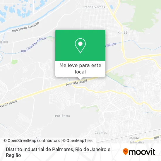 Distrito Industrial de Palmares mapa