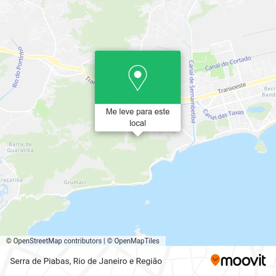 Serra de Piabas mapa