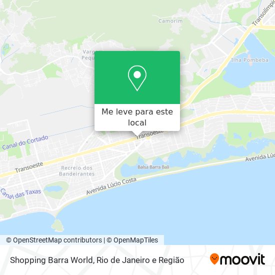 Shopping Barra World mapa