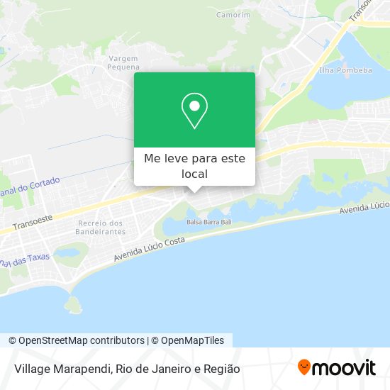Village Marapendi mapa