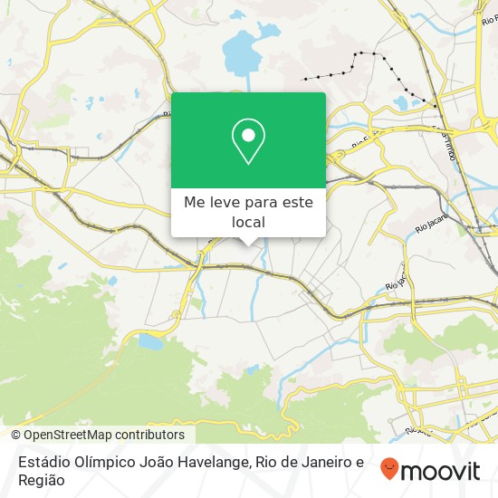 Estádio Olímpico João Havelange mapa