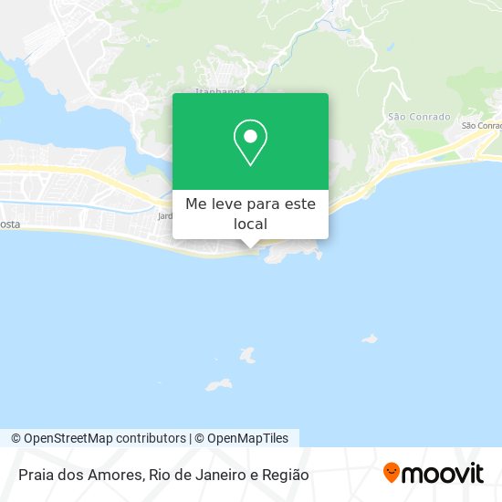 Praia dos Amores mapa