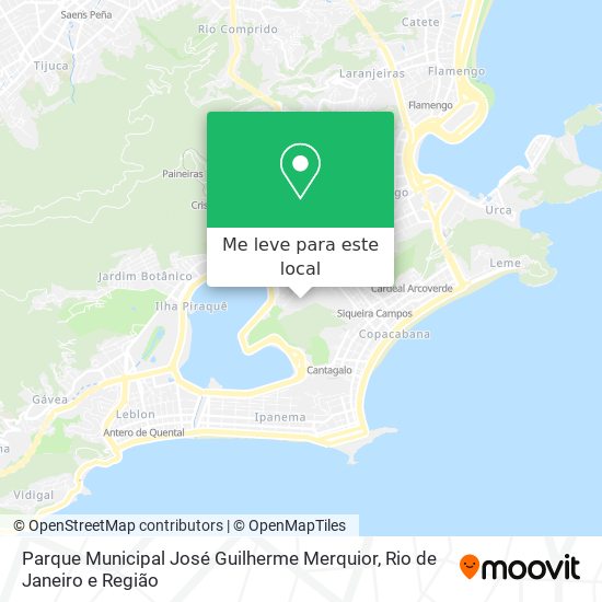 Parque Municipal José Guilherme Merquior mapa