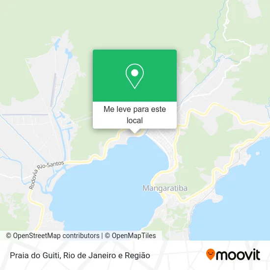 Praia do Guiti mapa
