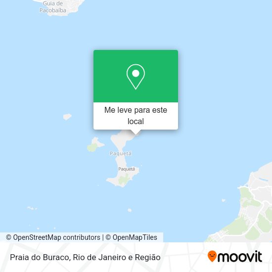 Praia do Buraco mapa