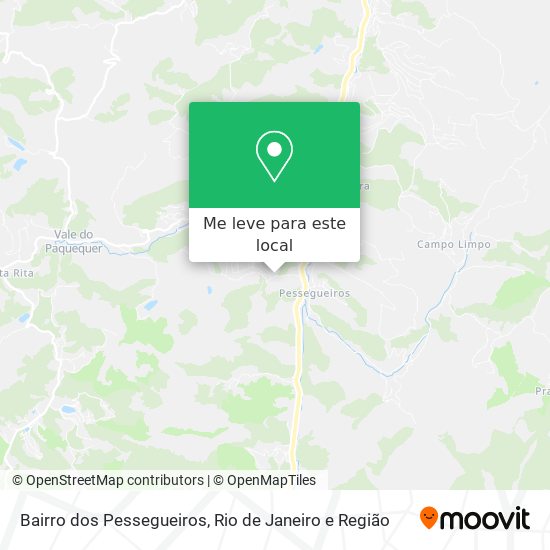 Bairro dos Pessegueiros mapa