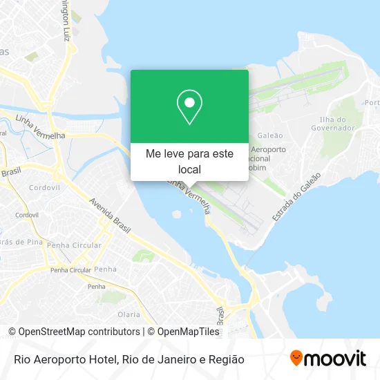 Rio Aeroporto Hotel mapa