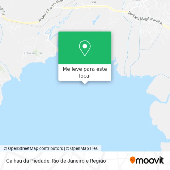 Calhau da Piedade mapa