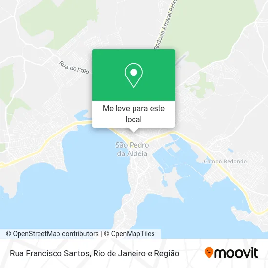 Rua Francisco Santos mapa