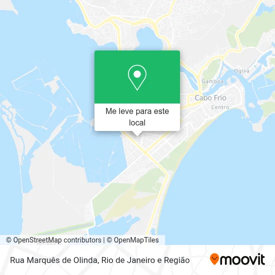 Rua Marquês de Olinda mapa