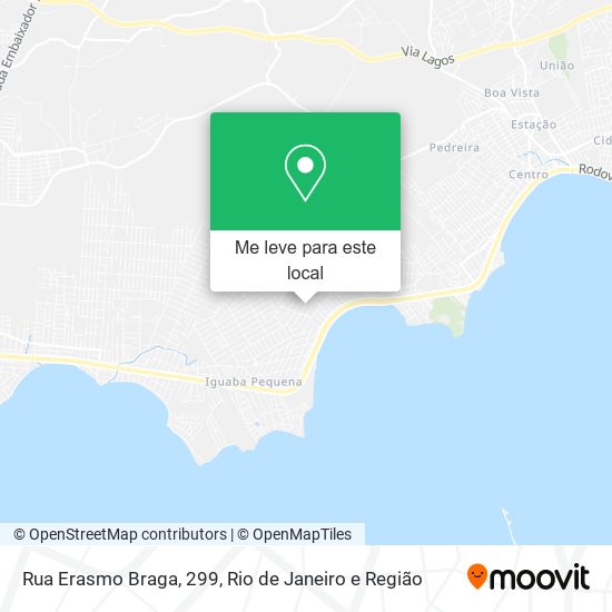 Rua Erasmo Braga, 299 mapa