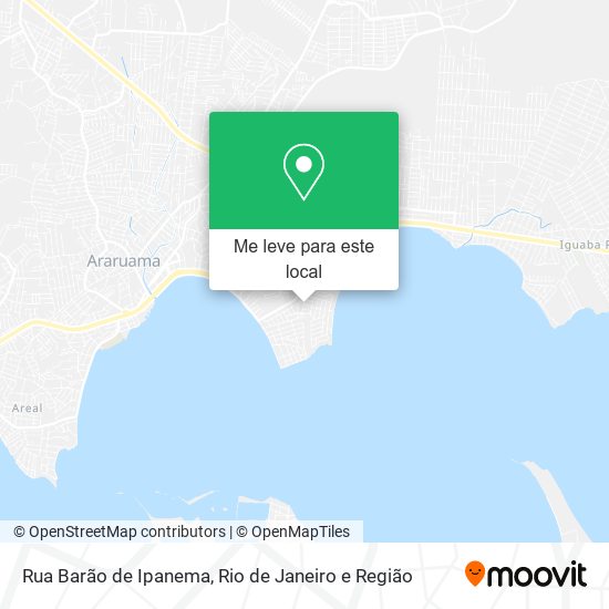 Rua Barão de Ipanema mapa