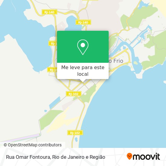 Rua Omar Fontoura mapa