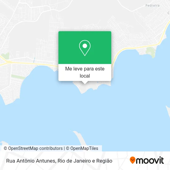 Rua Antônio Antunes mapa