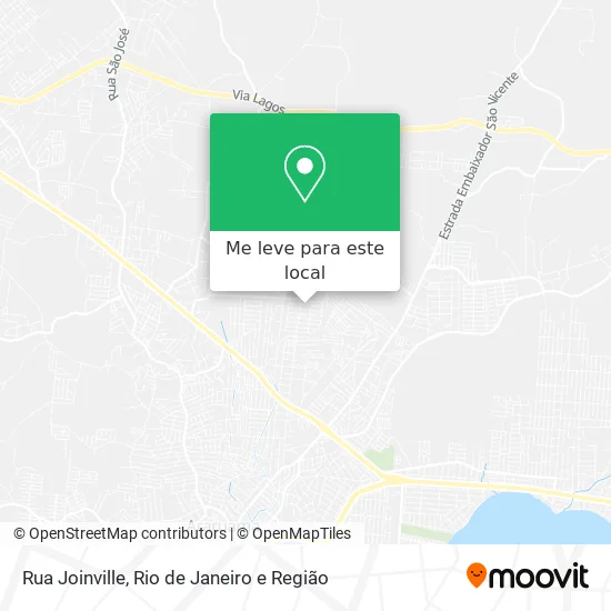 Rua Joinville mapa